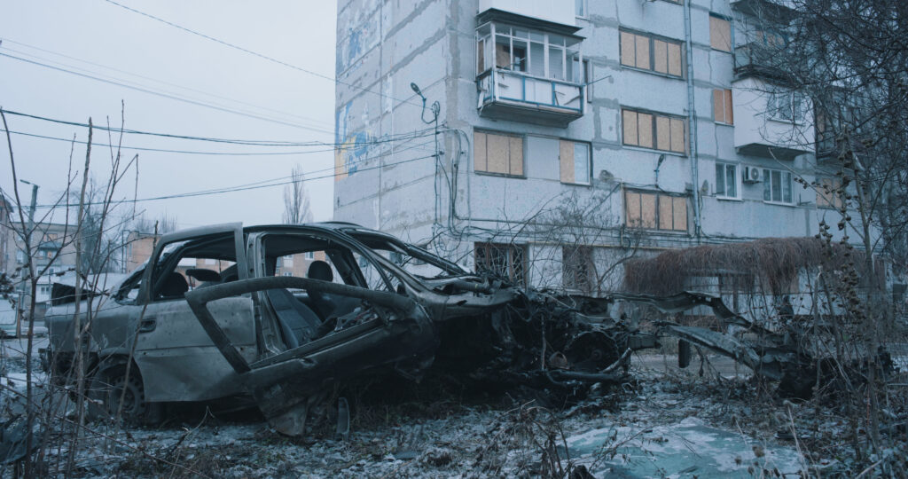 Kurakhove - the city gets shelled everyday. © Anton Yaremchuk